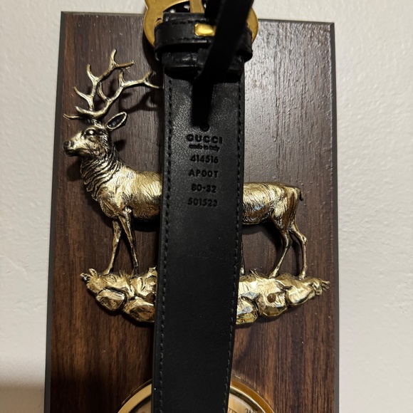 Gucci Double G Marmont leather belt 1 inch W 36 inch L - Picture 5 of 5